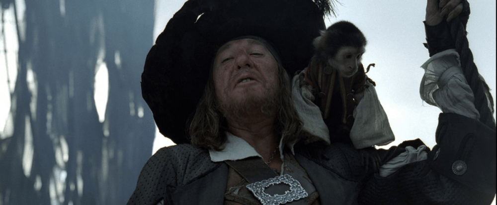 hector barbossa in the curse of the black pearl